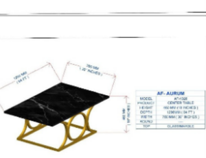 Luxury Console Table with Black Marble Top and Gold Base