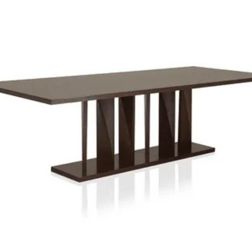 Modern Dark Wood Dining Table – Rectangular Design