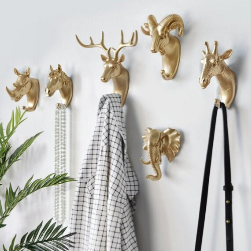 Decorative Animal Wall Hooks Set