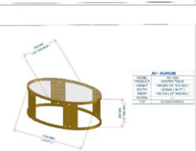 Modern Luxury Oval Table with Glass Top