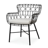 Modern Upholstered Accent Chair with metal Legs
