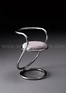 Modern transparent acrylic chair with curved ergonomic design