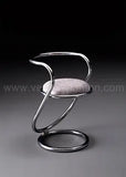 Modern transparent acrylic chair with curved ergonomic design