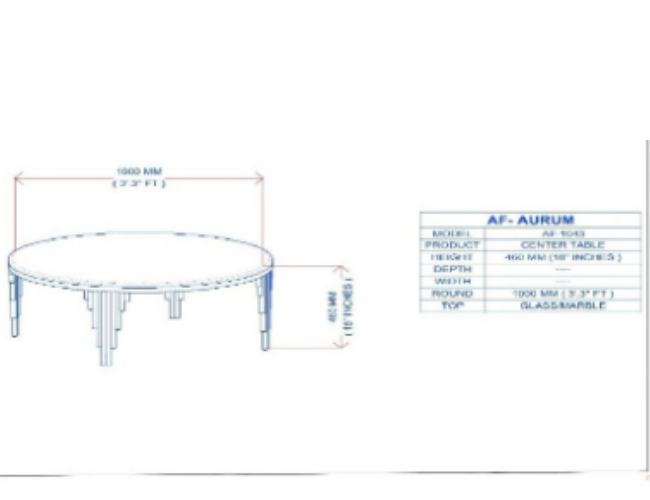 Modern Black Glass Table with Gold Legs