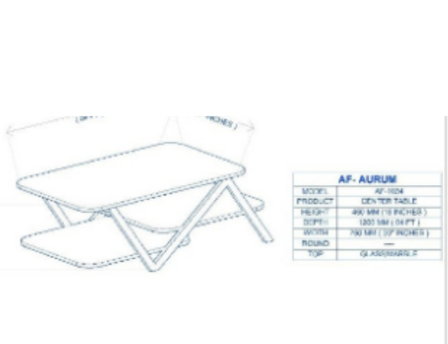 Modern Dark Wood Table with Geometric Black Base