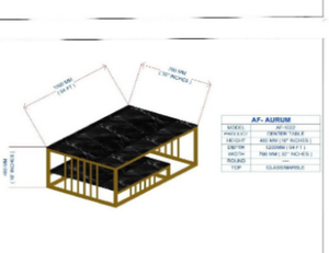 Modern Black Glass Table with Storage Shelf