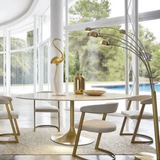 Round Wooden Dining Table Set with Matching Chairs