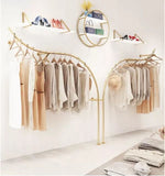 Luxury Wall Mounted Clothing Rack with Shelves