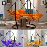 Rotating Multi-Tier Fruit Basket Stand – Orange & Purple