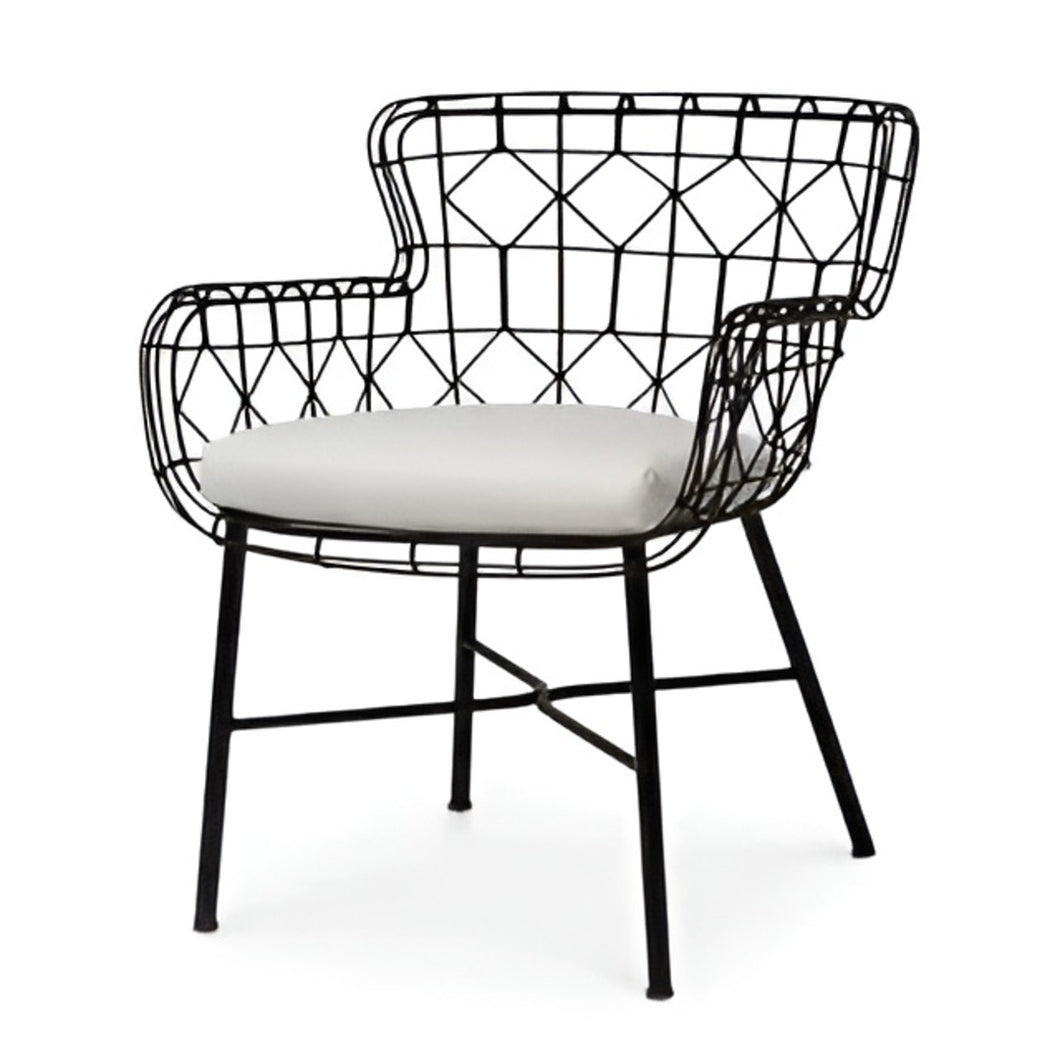Modern Upholstered Accent Chair with metal Legs