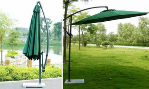 Premium Cantilever Garden Umbrella | Outdoor Patio & Lawn Shade Umbrella