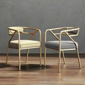 Luxury Swivel Accent Chair | Gray Velvet Upholstery & Gold Cage Base