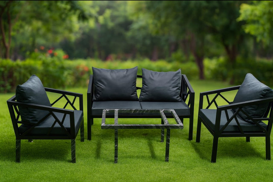 Elegant 5 Seater Outdoor Sofa Set – Modern Garden & Lawn Furniture